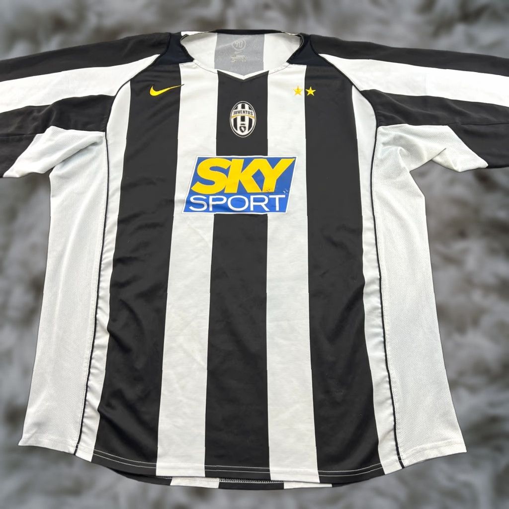Nike Nike Juventus 2004 2005 Home Mens Football Jersey T-Shirt 2XL XXL Multicolor Short Sleeve Pullover Athletic Activewear寸 Size US XXL / EU 58 / 5 - 1 Thumbnail