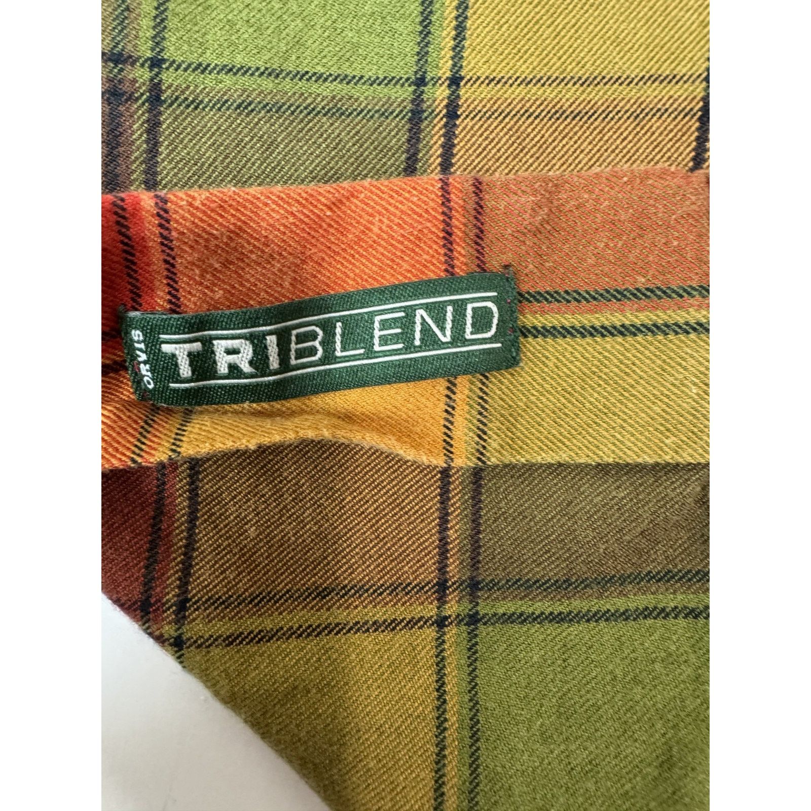 Orvis Orvis Plaid Triblend Flannel Shirt L Cotton Tencel Wool L Size US L / EU 52-54 / 3 - 6 Thumbnail