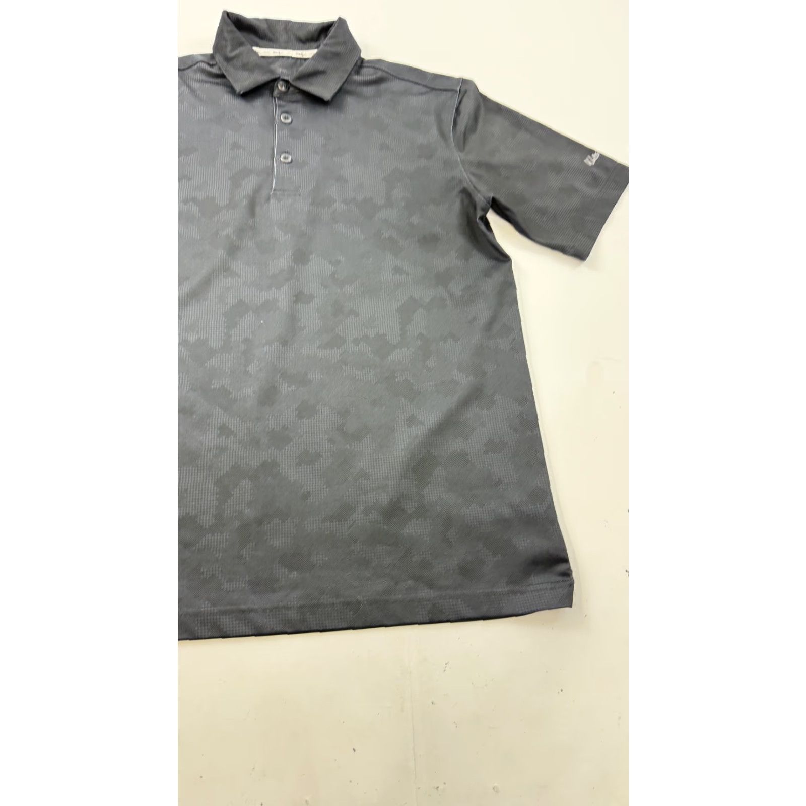 Vintage Walter Hagen Polo Shirt Mens Small Gray Camo Golf Performance Stretch Top Size US S / EU 44-46 / 1 - 2 Thumbnail