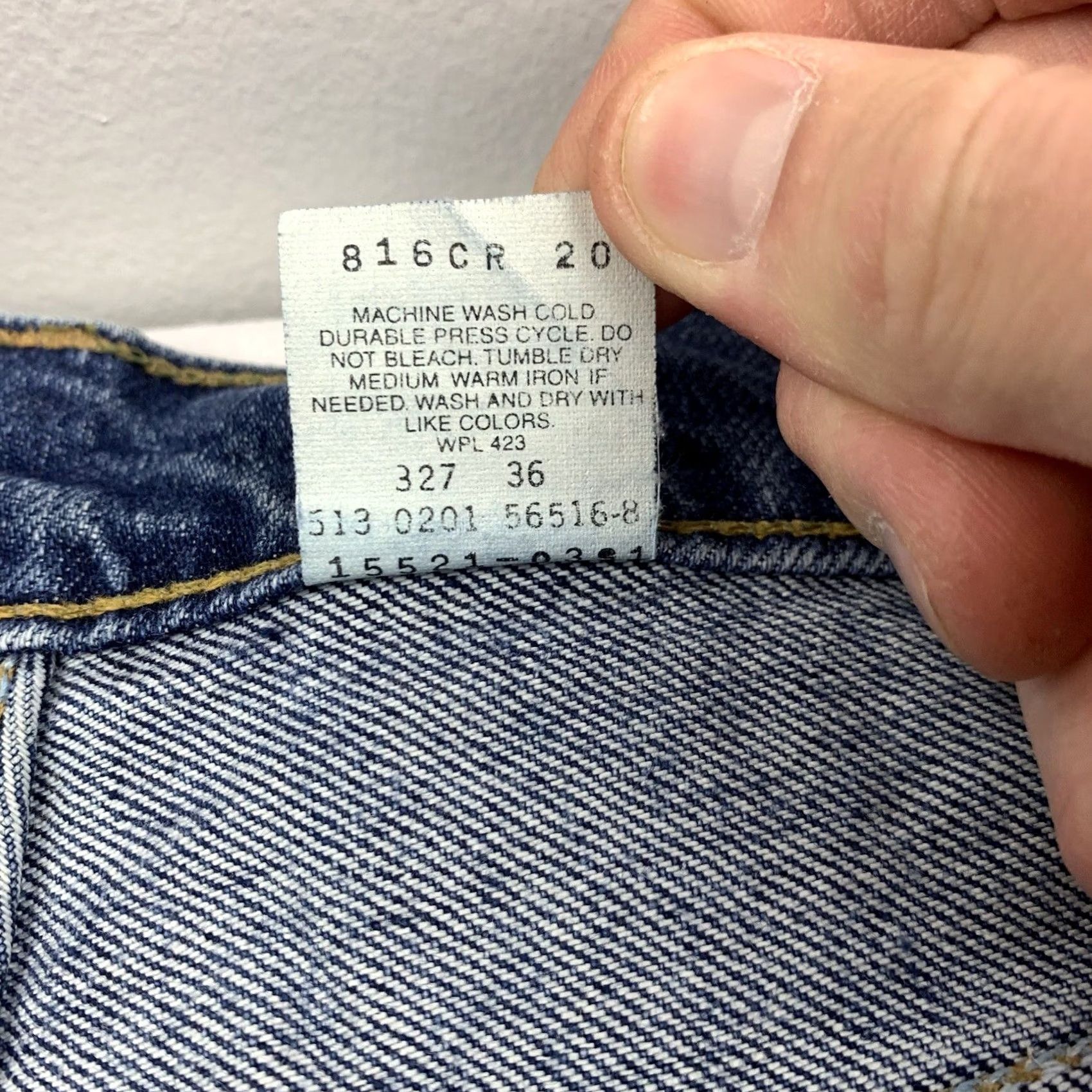 Levi's VINTAGE Levis 512 Jeans Womens 16 Blue Slim Fit Tapered Leg Y2K High Rise Size 38" / US 16 / IT 52 - 5 Thumbnail