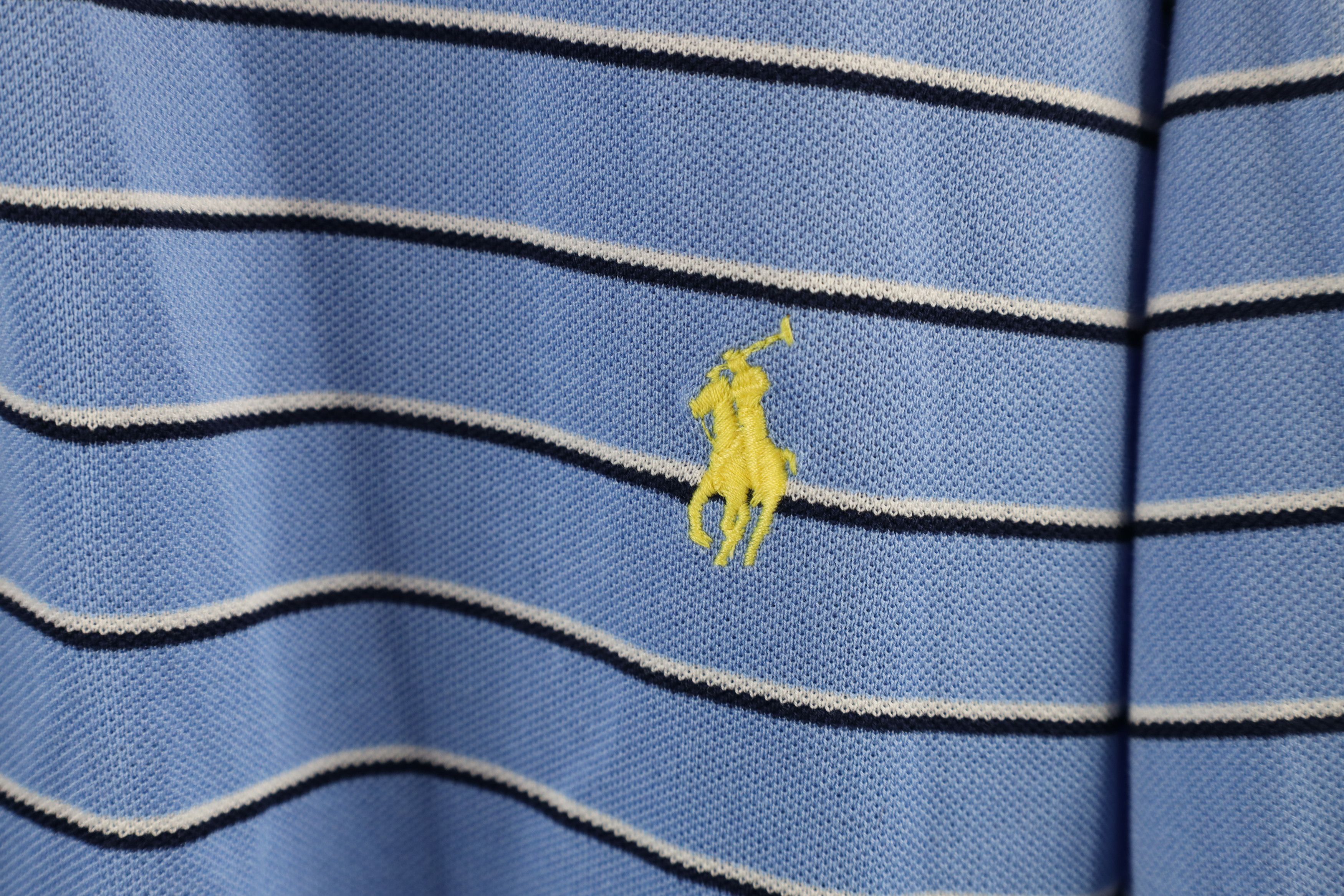 Ralph Lauren × Vintage Vintage 90s Ralph Lauren Knit Collared Golf Polo Shirt Size US XXL / EU 58 / 5 - 4 Thumbnail