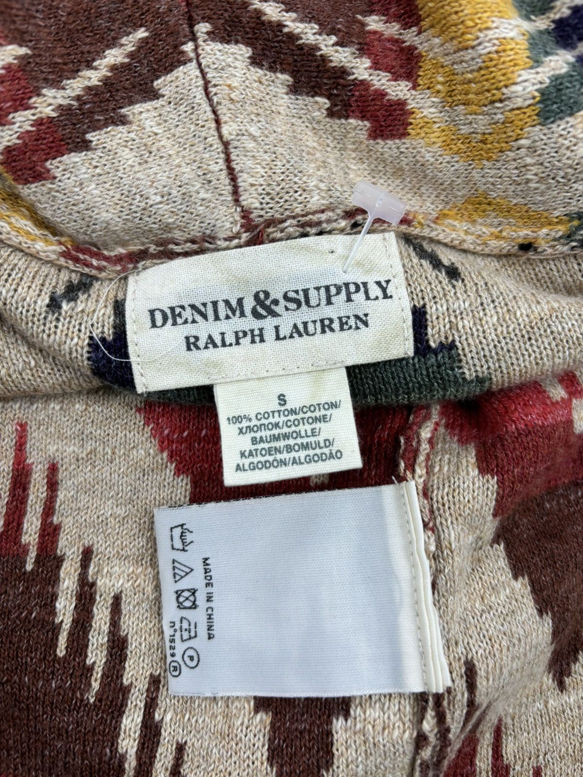 Denim & Supply Ralph Lauren × Polo Ralph Lauren × Ralph Lauren RARE Aztec Navajo Southwestern Shawl Tribal Cardigan Sweater Jacket Jumper Size S / US 4 / IT 40 - 12 Thumbnail