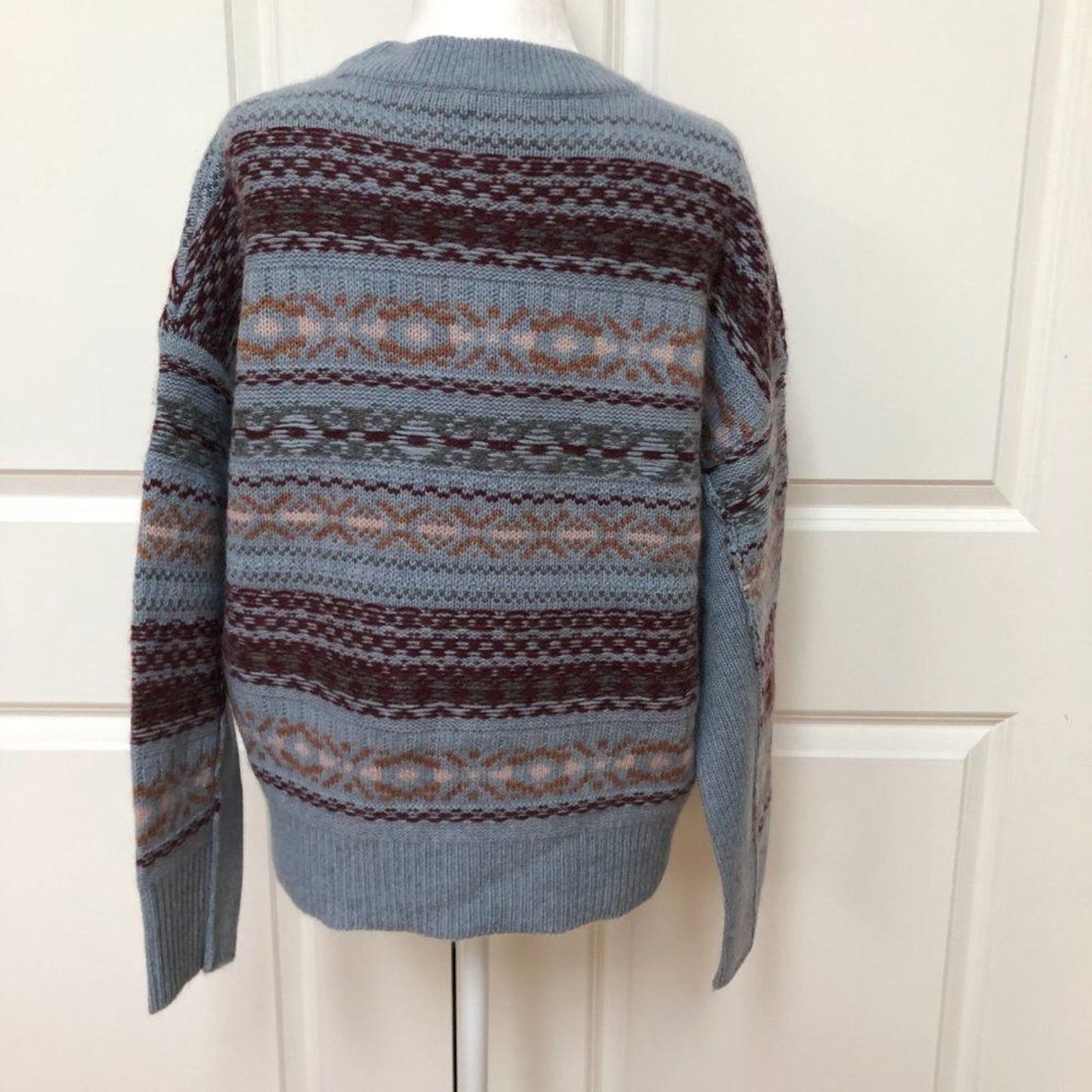 360Cashmere Fair Isle Print Wool & Cashmere Blended Sweater-360 Cashmere Size S / US 4 / IT 40 - 7 Thumbnail