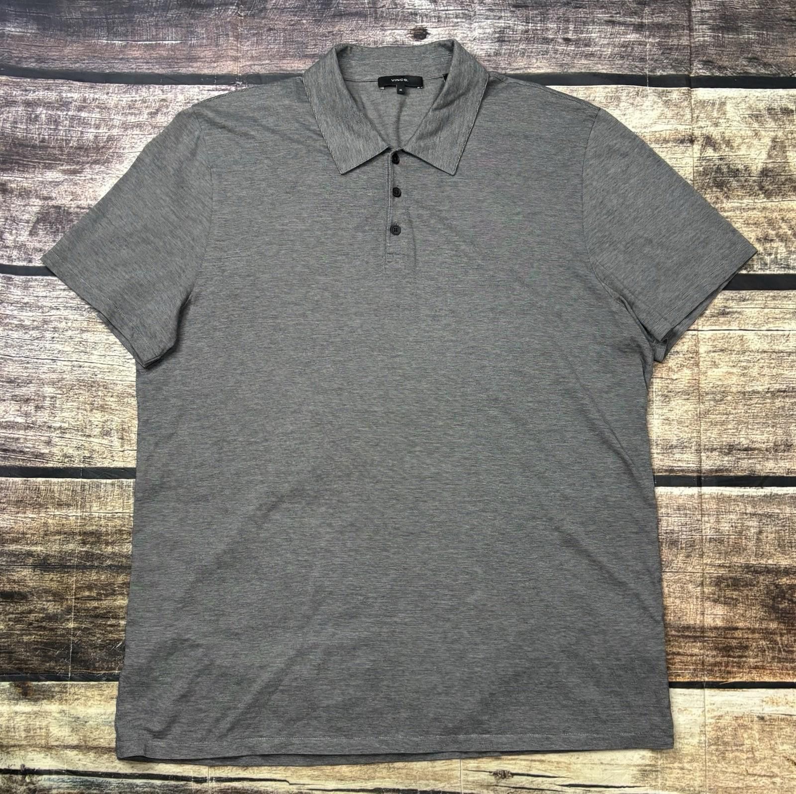Vince Vince Polo Shirt Mens XL Pima Cotton Gray Short Sleeve Size US XL / EU 56 / 4 - 1 Thumbnail