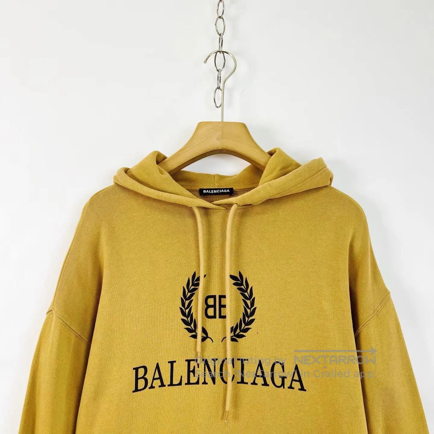 Balenciaga Yellow Oversized Hoodie with Front Pocket. Size US XS / EU 42 / 0 - 3 Thumbnail