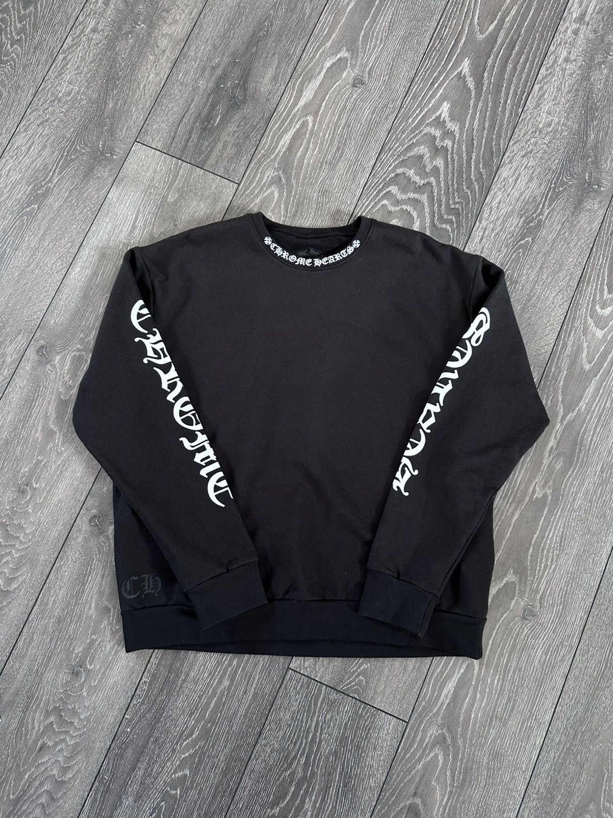 希少品◆CHROME HEARTS◆1988 Neck Logo Long Sleeve Tシャツ Chrome Hearts Black Neck Logo 1988 Long Sleeve Size Small | eBay