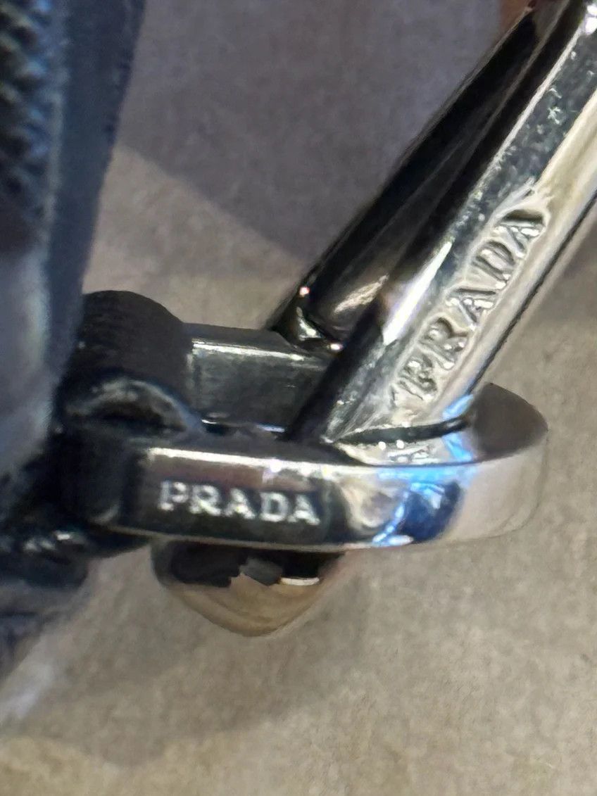 Prada Prada Re-Nylon and Saffiano Leather Shoulder Bag Black Size ONE SIZE - 7 Thumbnail