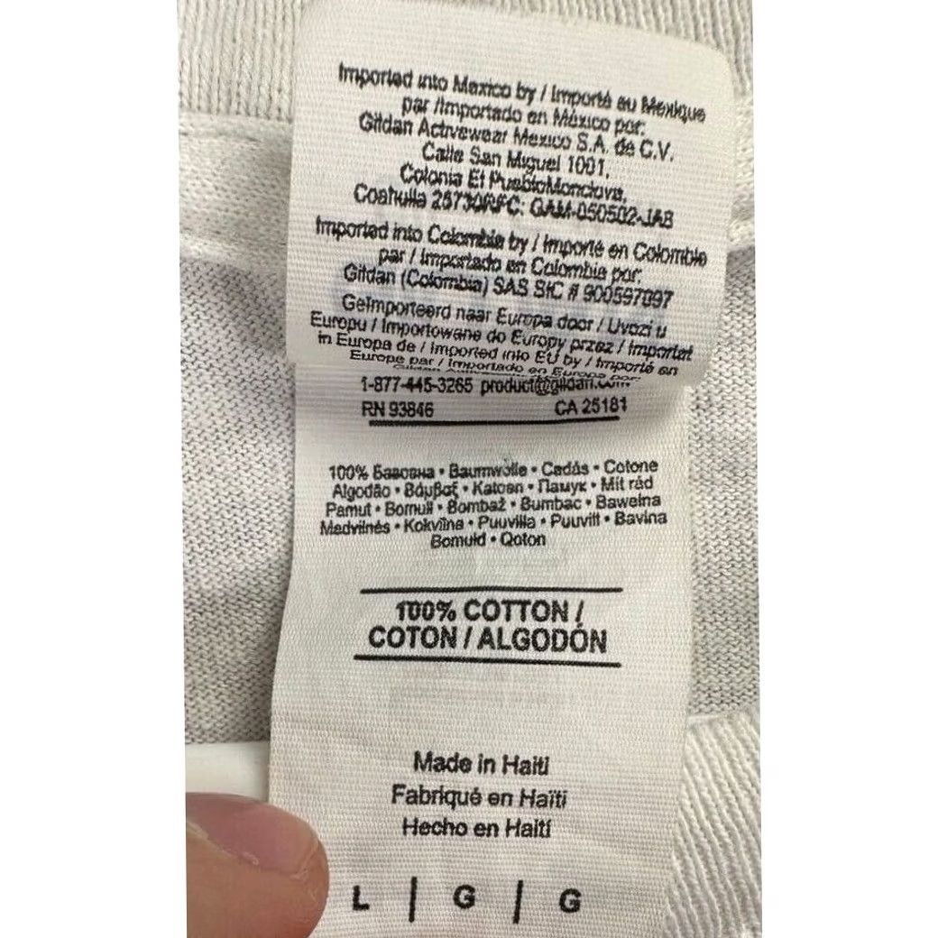 Gildan Gildan T-Shirt Mens Large White Ultra Cotton Black Hills Rally 2017 Tee Short Sleeve Crew Neck Breathable Easy Care Solid Vintage No Size US L / EU 52-54 / 3 - 4 Thumbnail