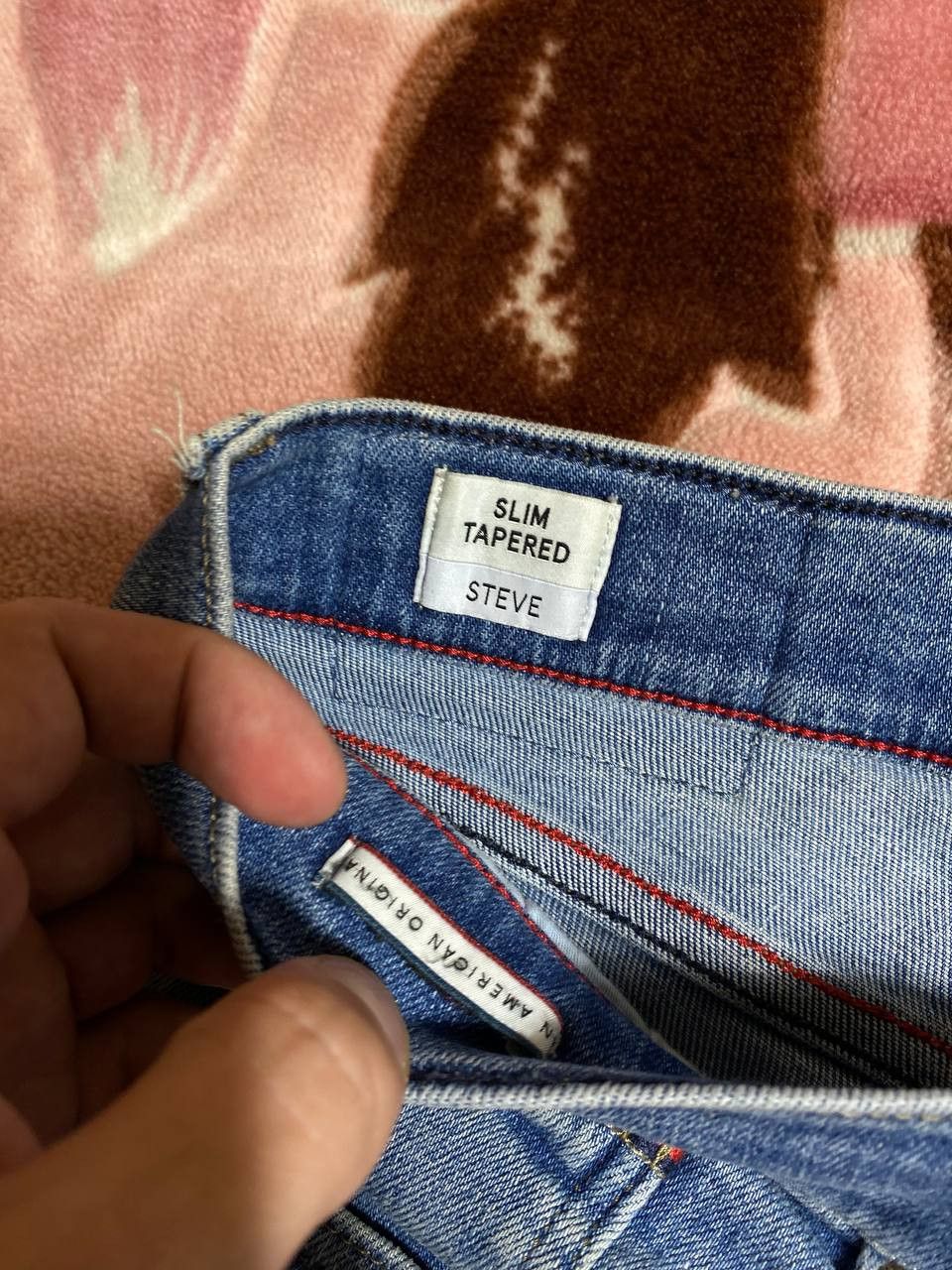 Tommy Hilfiger × Vintage Crazy Y2K Baggy Tommy Hilfiger Carpenter Jeans Grunge Skater Size US 33 - 19 Thumbnail