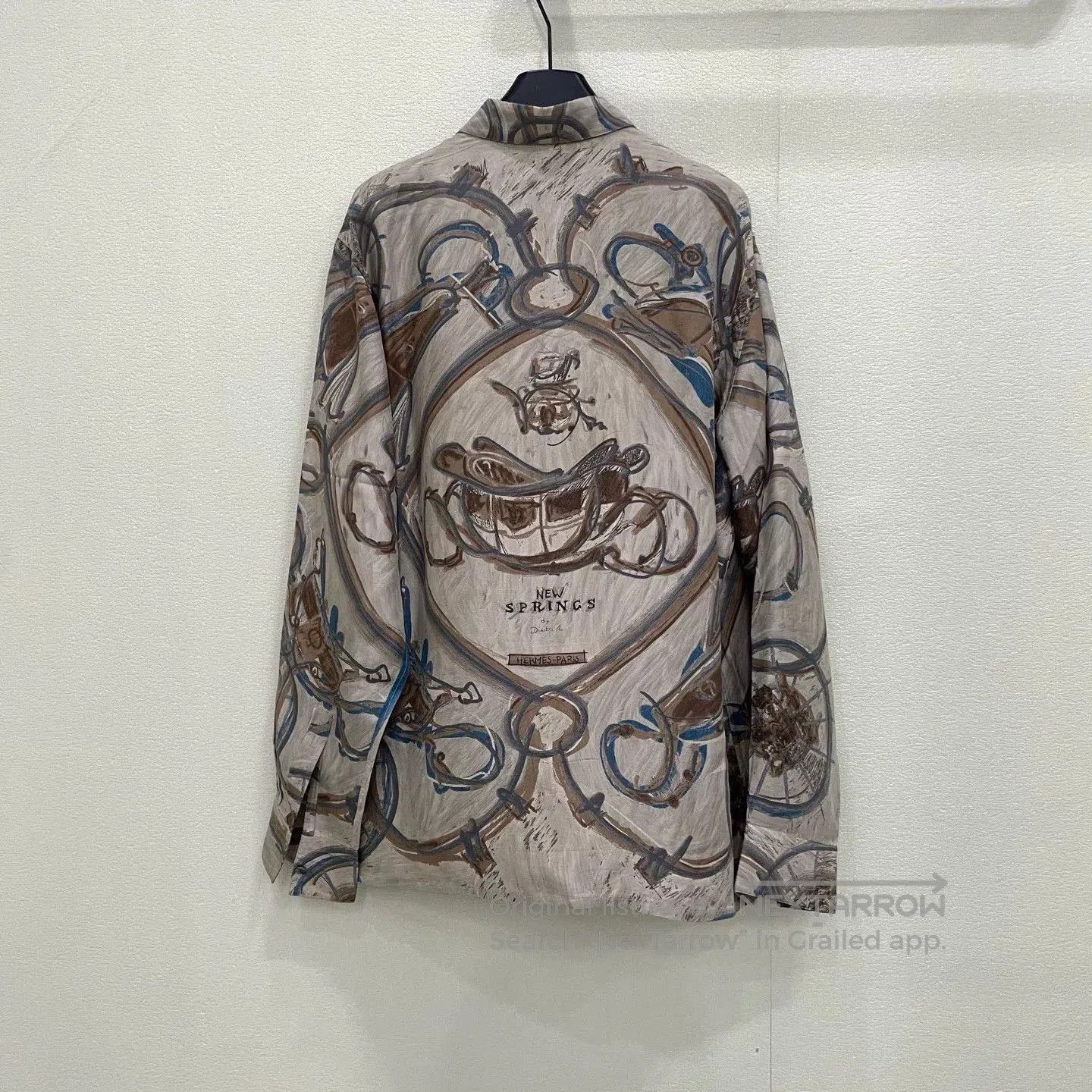 Hermes hermes printed long sleeve shirt for men. Size US XXL / EU 58 / 5 - 2 Thumbnail