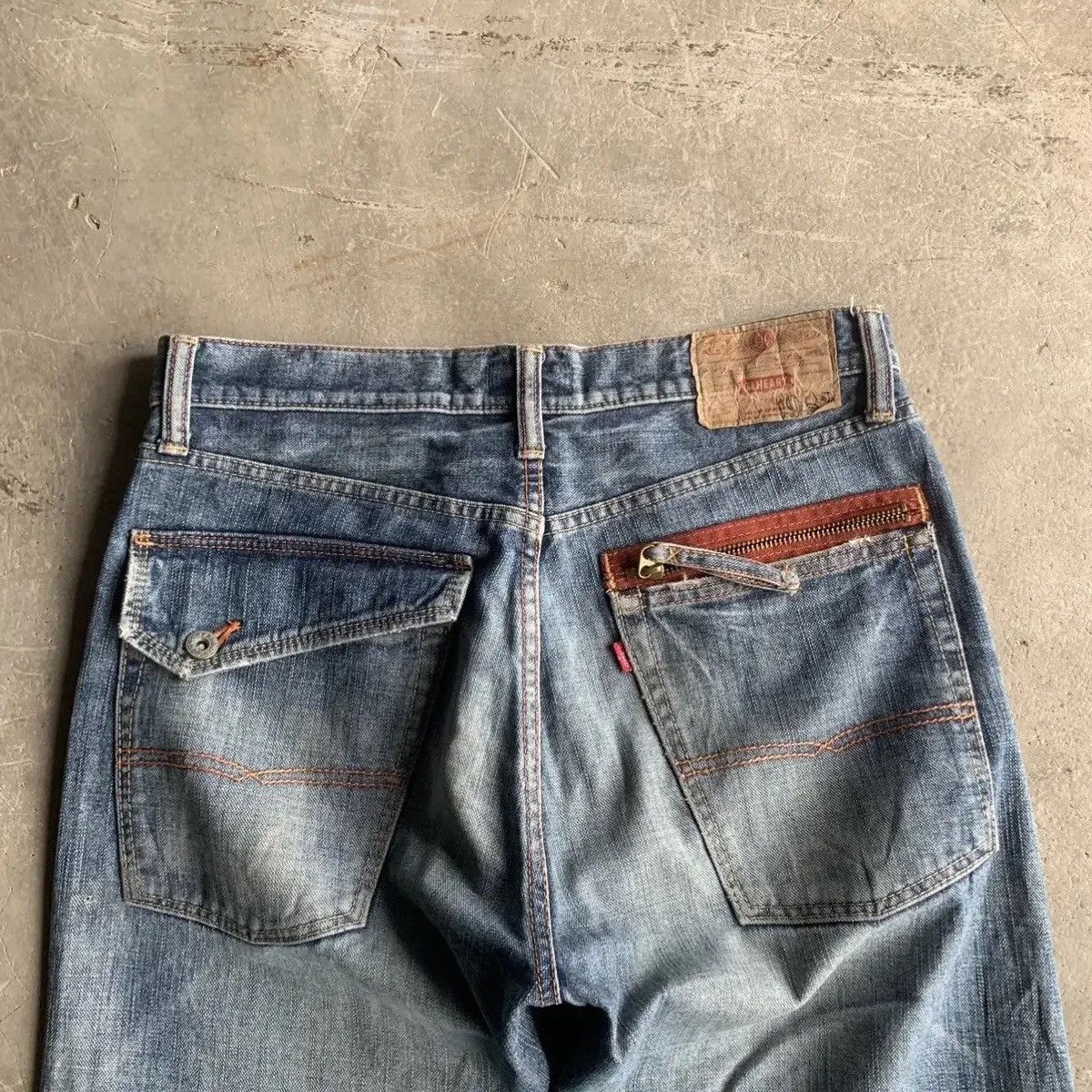 Japanese Brand GL HEARTS W31 L32 Distressed Denim Blue Wash Jeans Pants Size US 31 - 13 Thumbnail