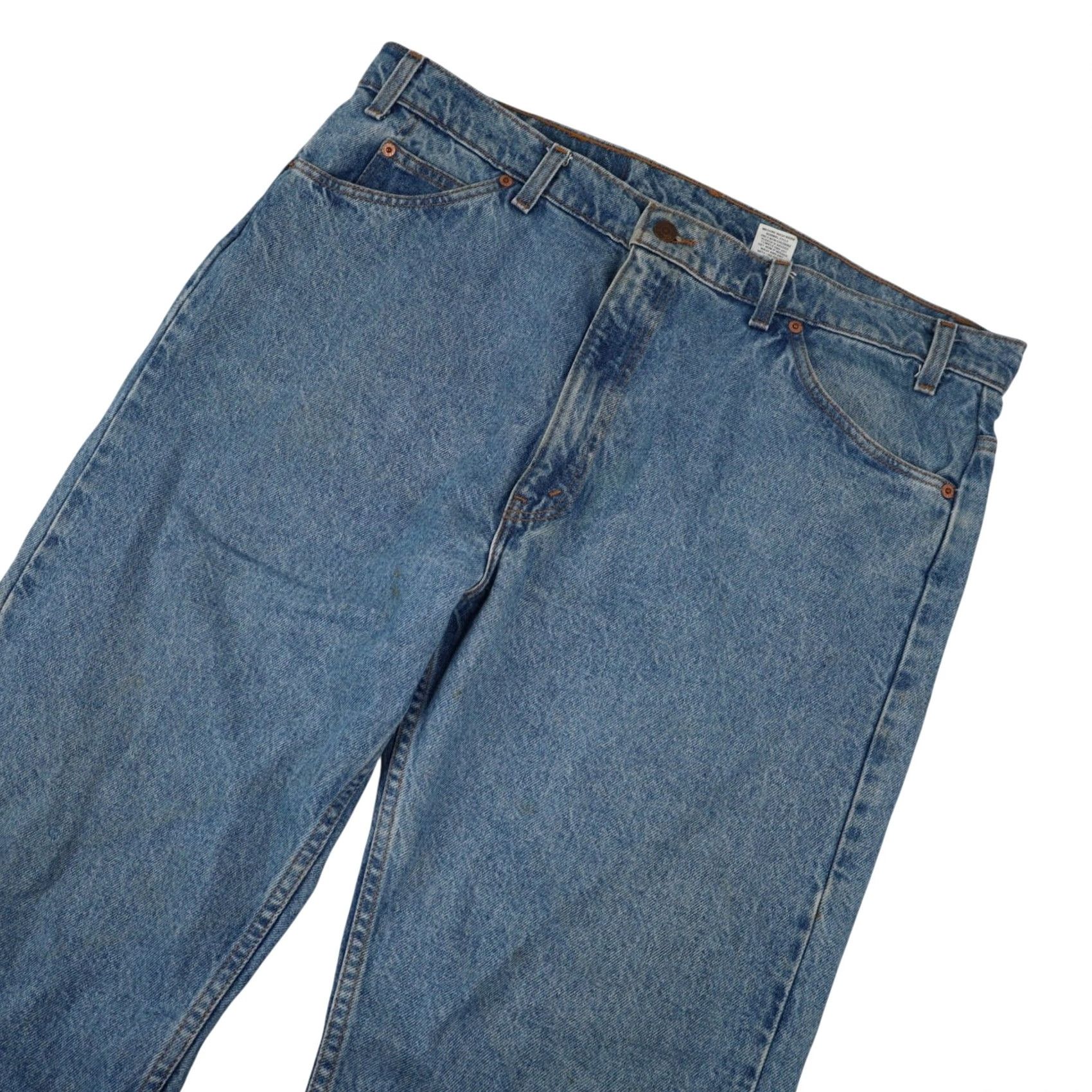 Levi's VINTAGE Levi's 505 Straight Leg Orange Tab Denim Jeans Blue 40x32 Mens Straight Jeans Mens Blue 40 32 Size US 40 / EU 56 - 2 Thumbnail