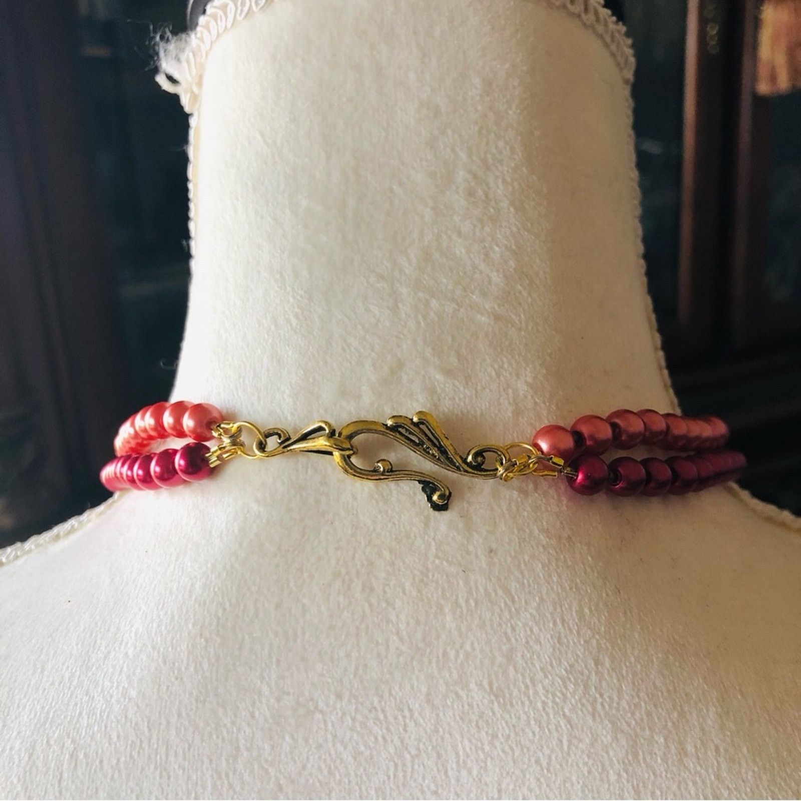Handmade Handcrafted repurpose double strand carnelian necklace Size ONE SIZE - 7 Thumbnail