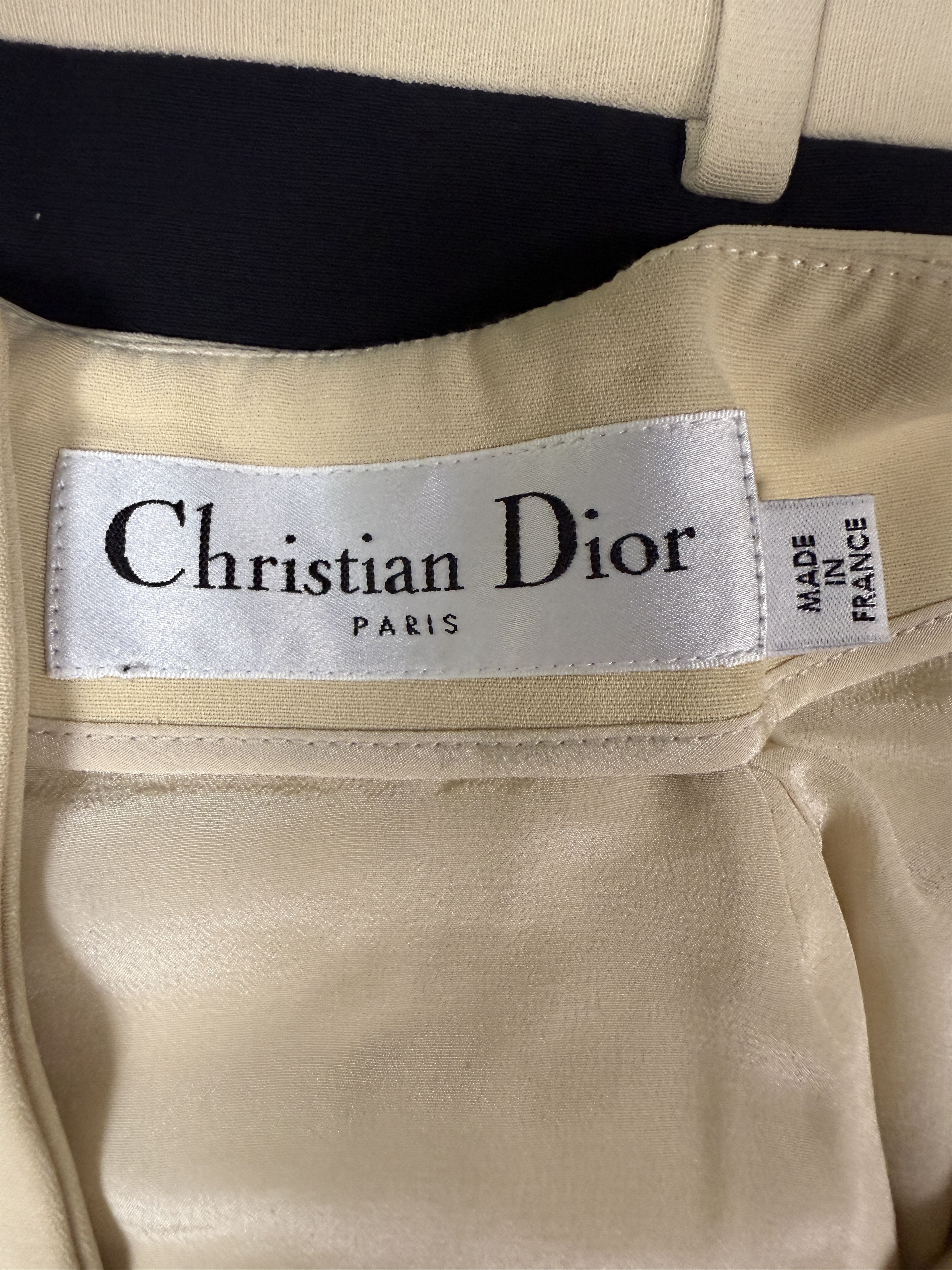 Dior Christian Dior Two Tone Silk Wool Suit Jacket and Pants Size XS / US 0-2 / IT 36-38 - 3 Thumbnail