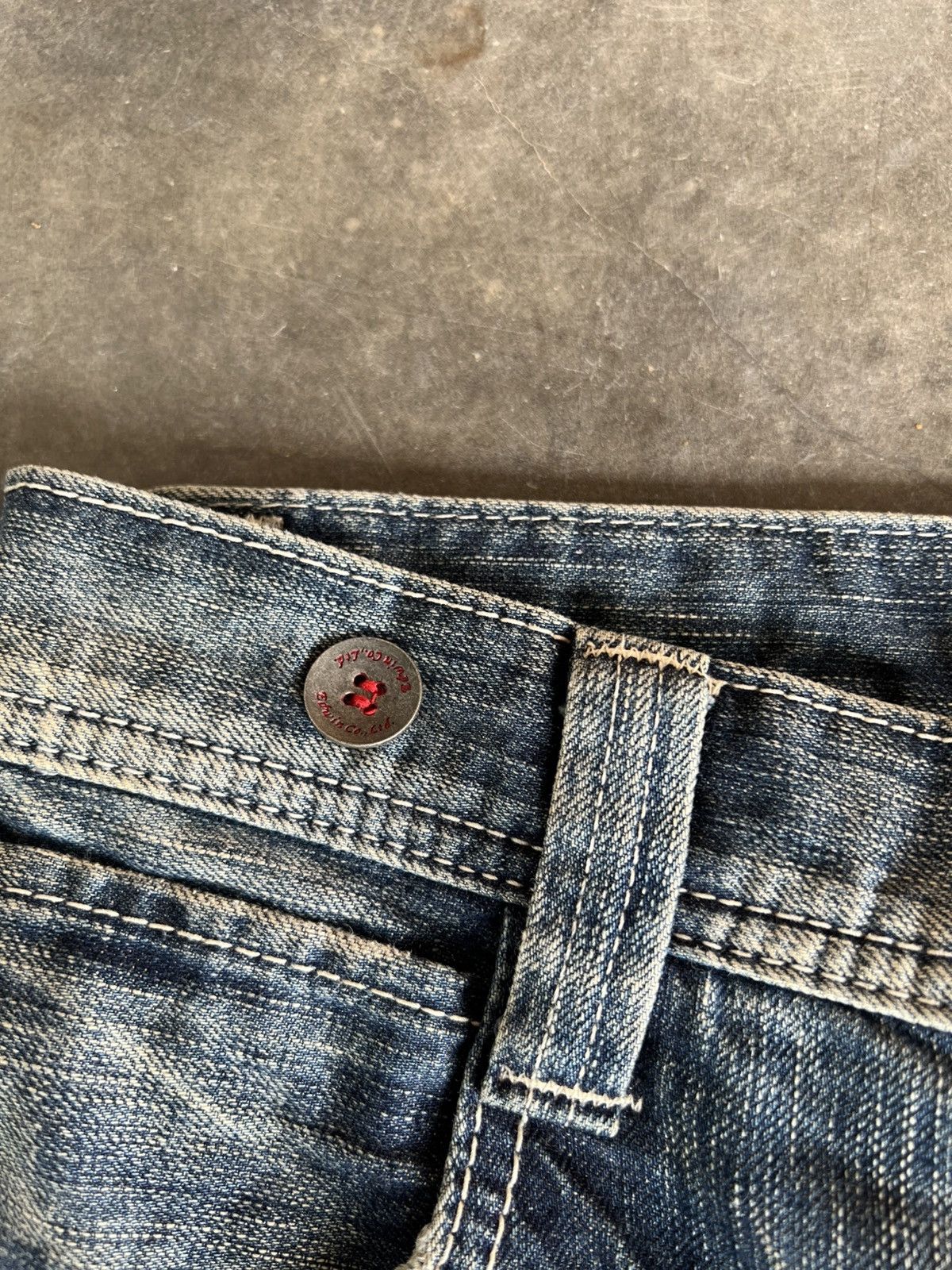 Edwin 💥Flare💥Edwin 503 Blue Trip Backle Back Jean Size US 30 / EU 46 - 13 Thumbnail