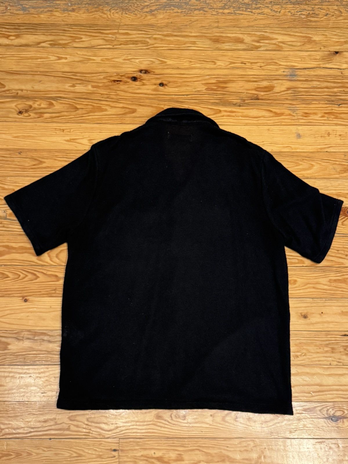 Our Legacy Black Terry Cloth Short Sleeve Button Up Size US L / EU 52-54 / 3 - 2 Thumbnail