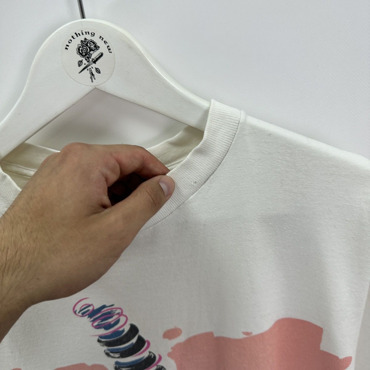 Vintage Vintage 90s Adidas Spiral tee Stophoest top drop y2k og hype Size US L / EU 52-54 / 3 - 6 Thumbnail
