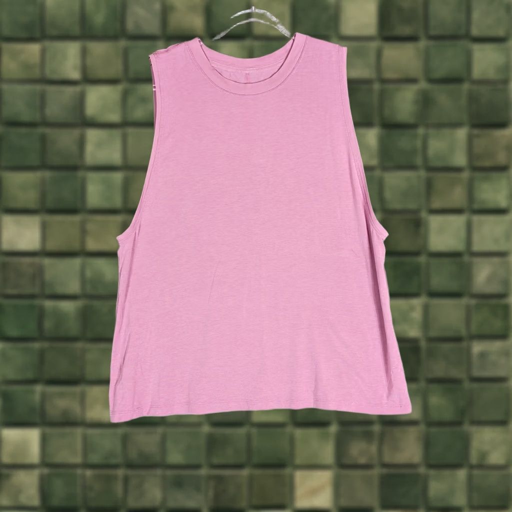 Lululemon Lululemon Womens Tank Top All Yours Active Boyfriend Pullover Crew Neck Sleeveless Orchid Pink Size L Regular Fit Size L / US 10 / IT 46 - 1 Thumbnail