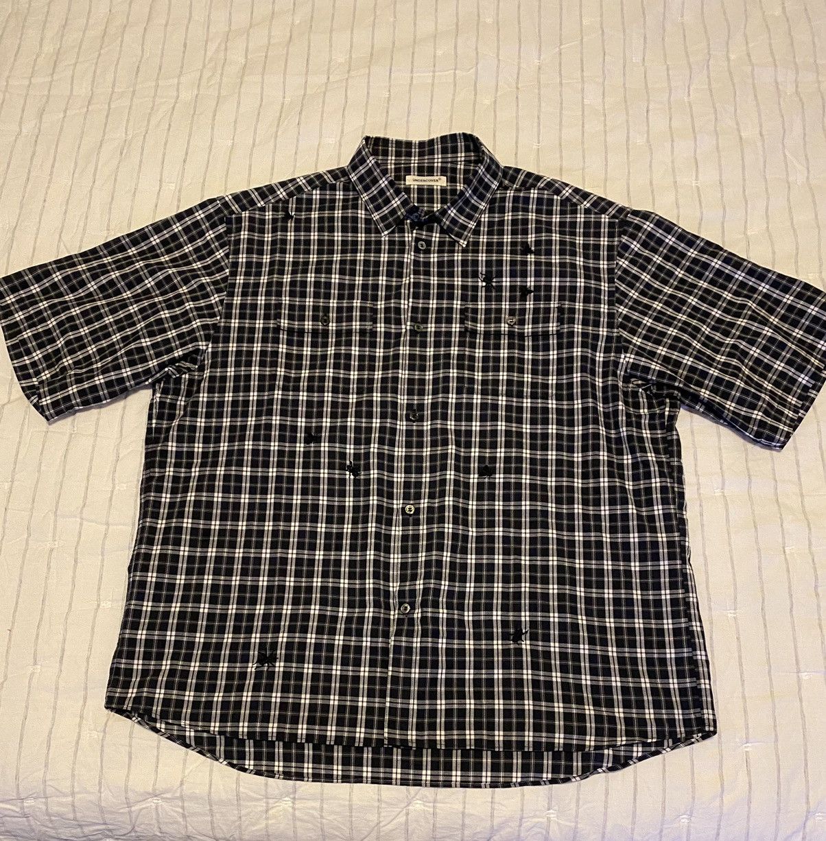Undercover Undercover Navy Check Shirt Sz5 Size US XXL / EU 58 / 5 - 3 Thumbnail