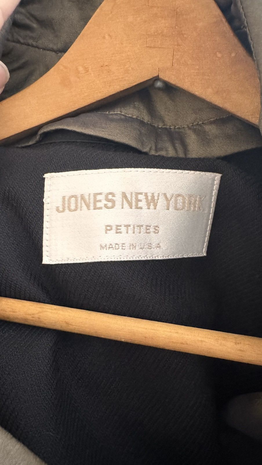 Jones New York × Vintage Vintage Jones New York Olive Double Breasted Trench Coat Size M / US 6-8 / IT 42-44 - 9 Thumbnail