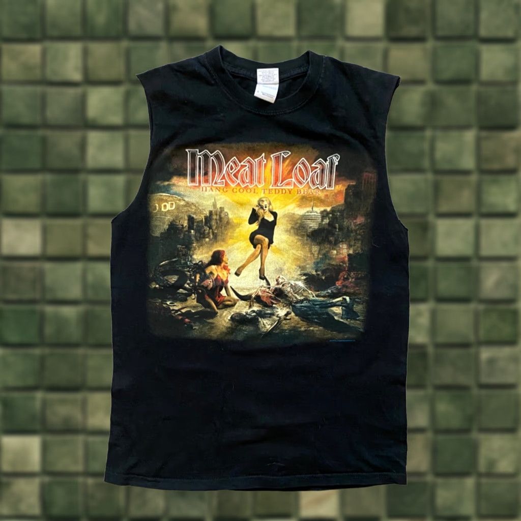 Gildan Meat Loaf Tank Tops HANG COOL TEDDY BEAR T-Shirt Black S Men Gildan Tank Tops Mens S Size US S / EU 44-46 / 1 - 1 Thumbnail