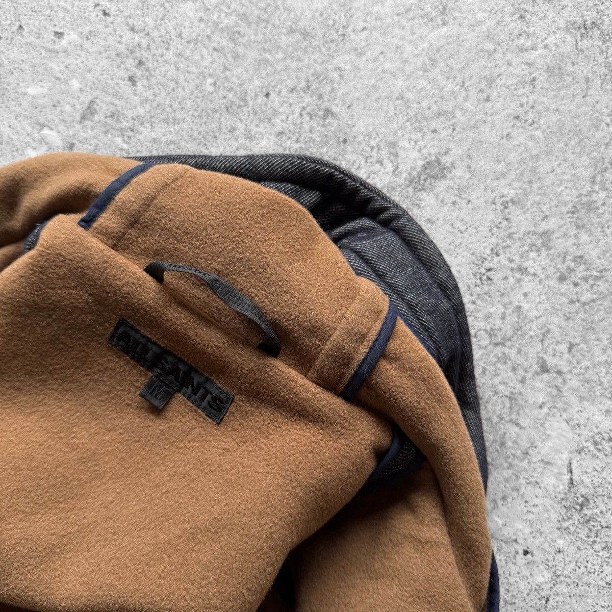 Allsaints × Designer AllSaints Mens Wool Duffle Coat Toggle Hooded Jacket Size US M / EU 48-50 / 2 - 5 Thumbnail