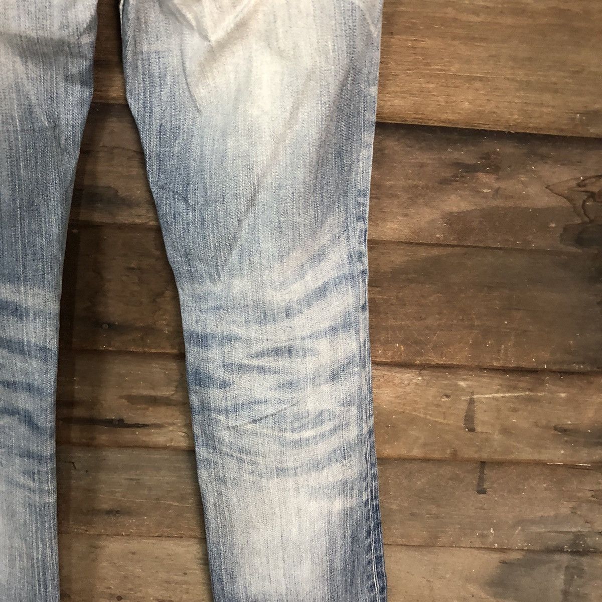 Japanese Brand Monsieur Nicole Blue Distressed Denim Pants #7330 Size 32" / US 10 / IT 46 - 19 Thumbnail