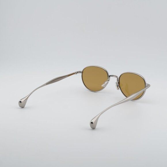 Bottega Veneta Bottega Veneta BV1396S 001 Sunglasses Silver Round Frame Size ONE SIZE - 5 Thumbnail