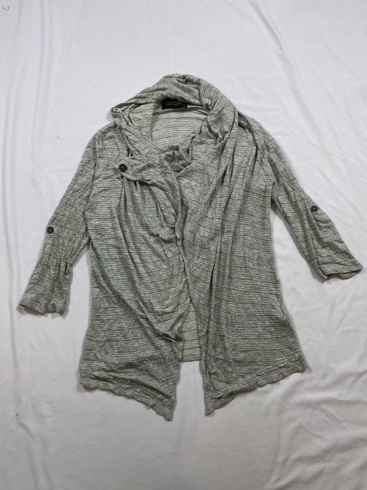 Tornado Mart Tornado Mart Distressed Cardigan Longslevee Size US M / EU 48-50 / 2 - 1 Thumbnail