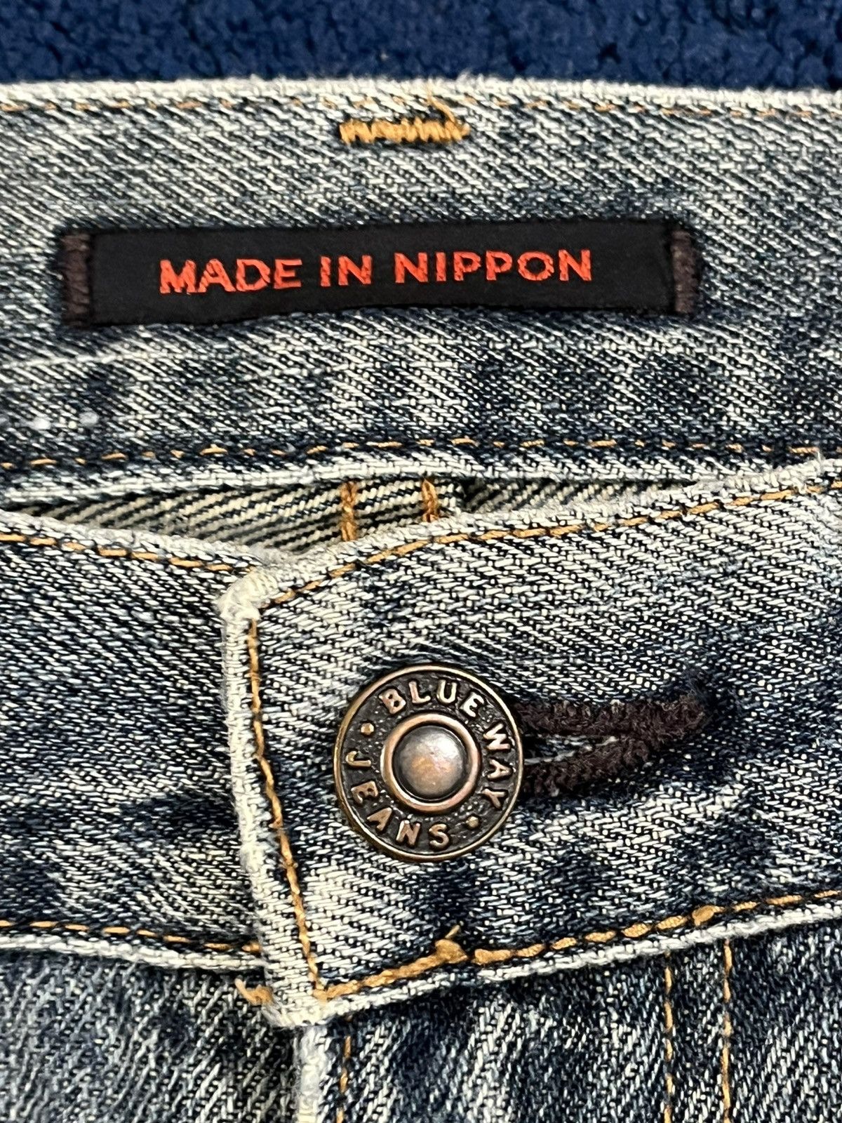 Blue Blue Japan × Vintage × Yasuyuki Ishii Vintage Blue Way Faded Distressed Denim Size US 29 - 5 Thumbnail