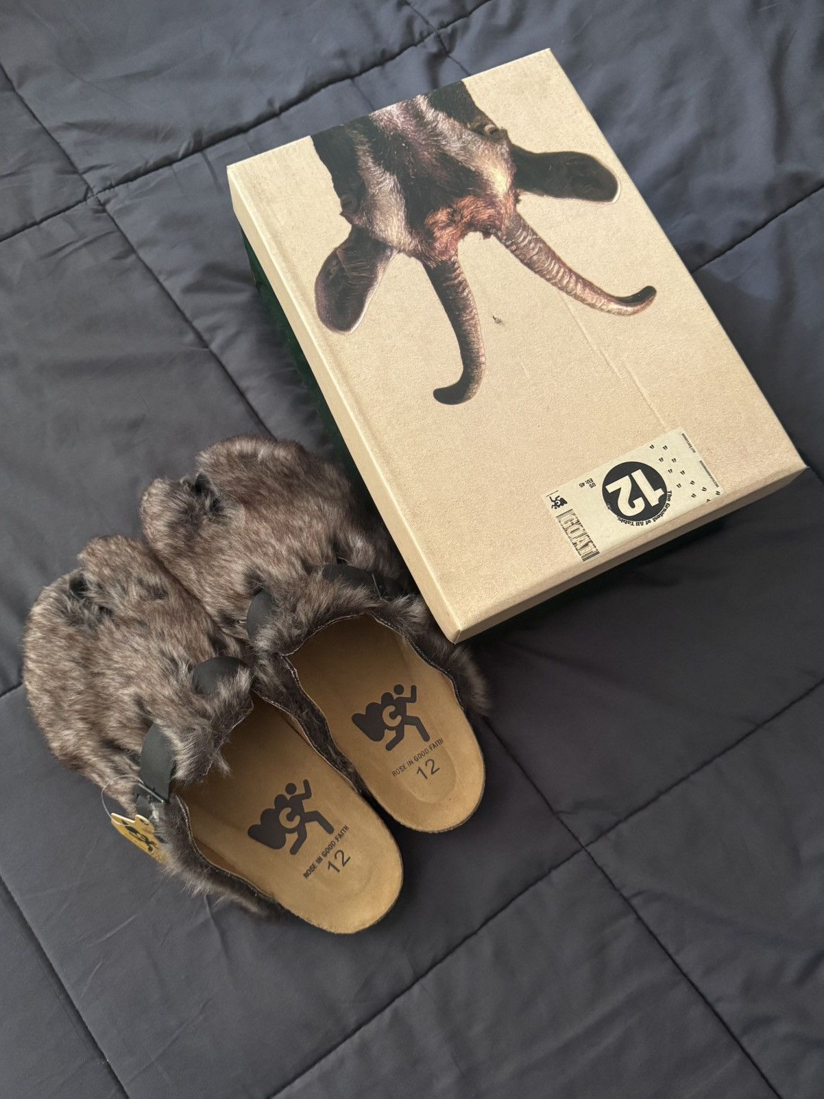 ROSE IN GOOD FAITH GOAT Tabi Mule Size US 12 / EU 45 - 5 Thumbnail