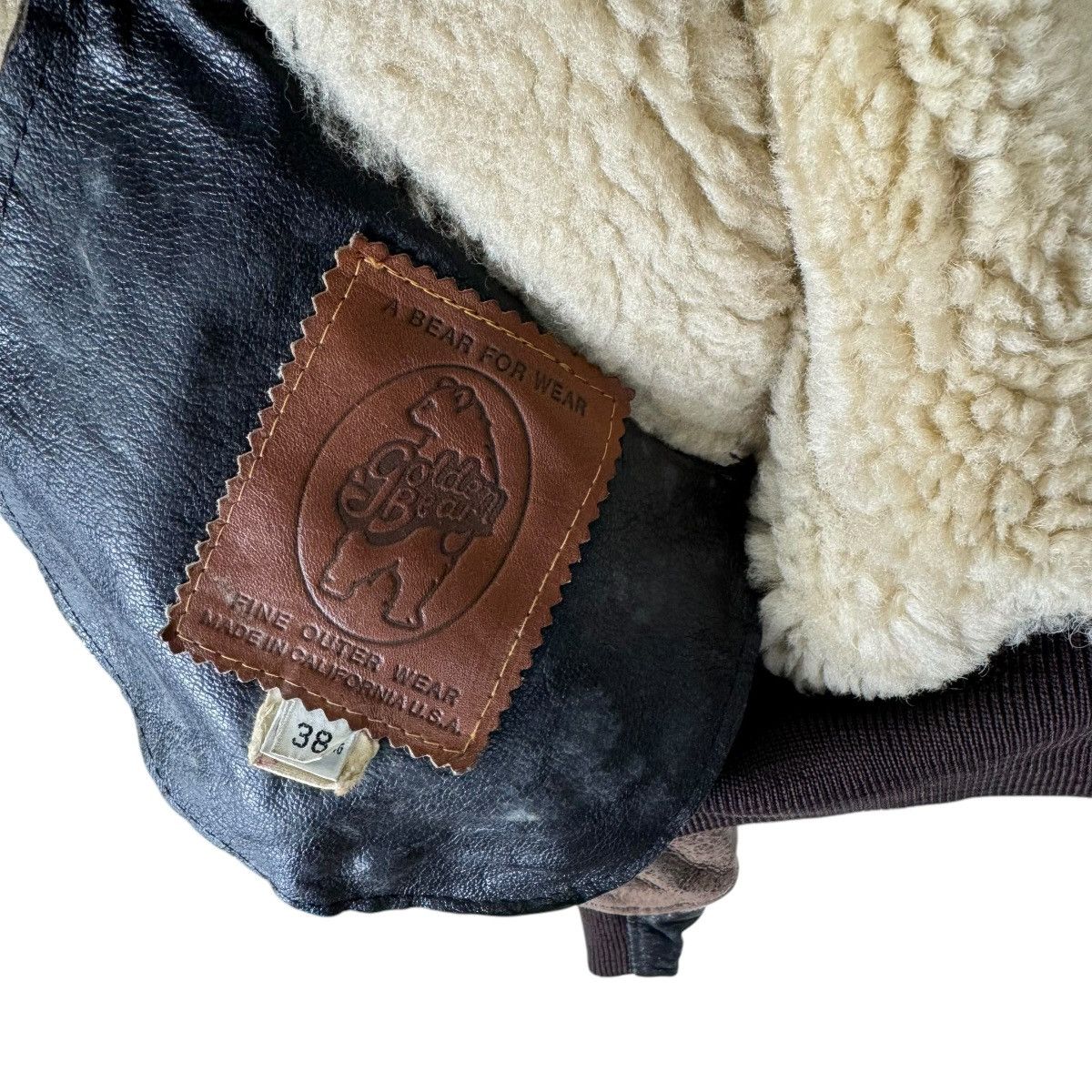 Golden Bear ☀️GOLDEN BEAR SHEEPSKIN B3 LEATHER JACKET Size US M / EU 48-50 / 2 - 10 Thumbnail