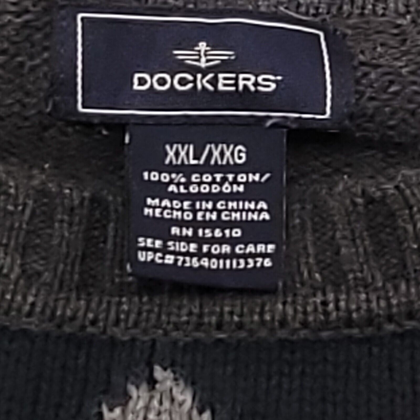 Dockers Dockers Long Sleeve Pullover Sweater Men Size 2XL Gray Black Size US XXL / EU 58 / 5 - 3 Thumbnail