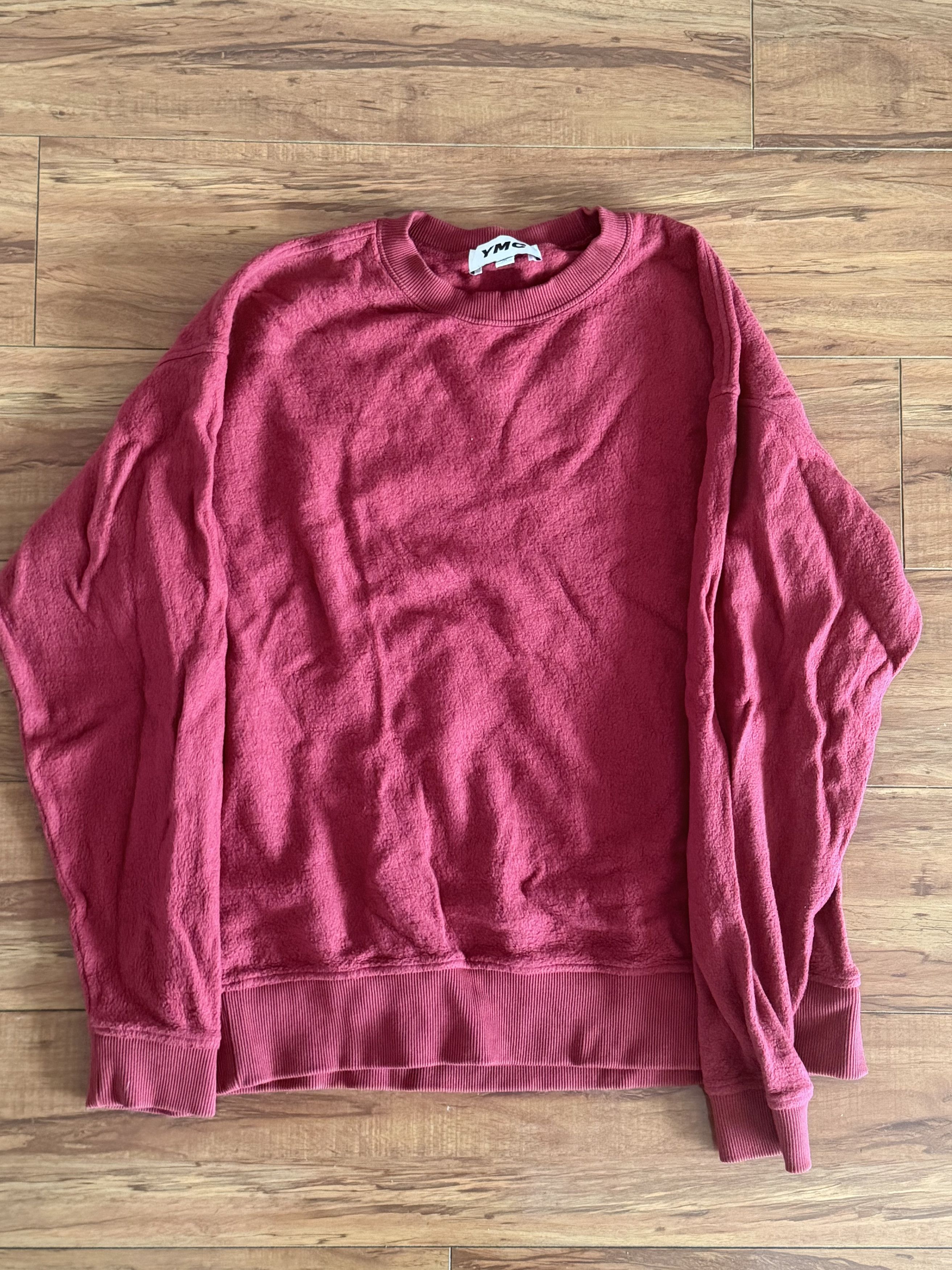YMC Red Fleece Crew Neck Sweatshirt Size US M / EU 48-50 / 2 - 1 Thumbnail
