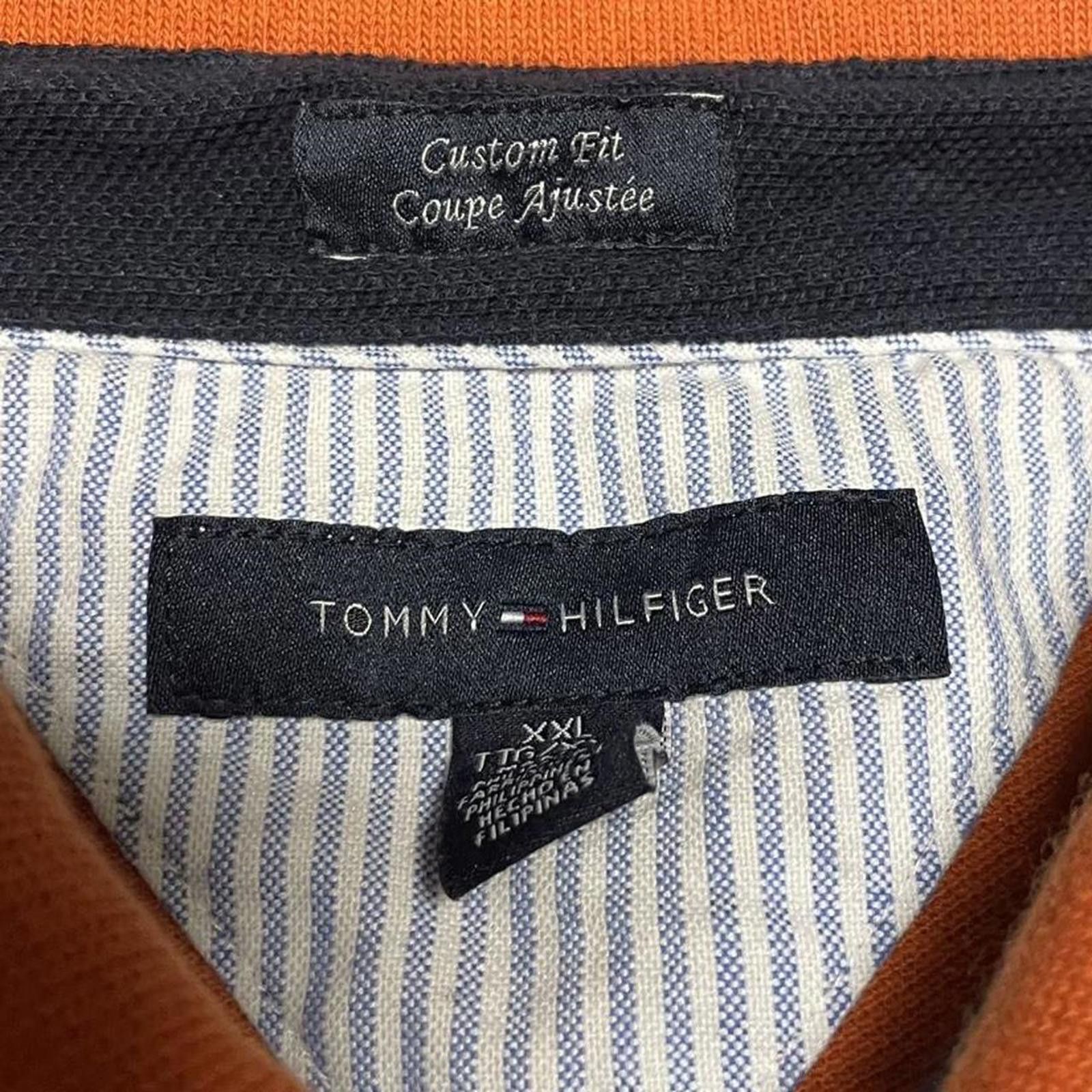 Tommy Hilfiger Tommy Hilfiger Orange Old English Embroidered Polo XXL Size US XXL / EU 58 / 5 - 3 Thumbnail
