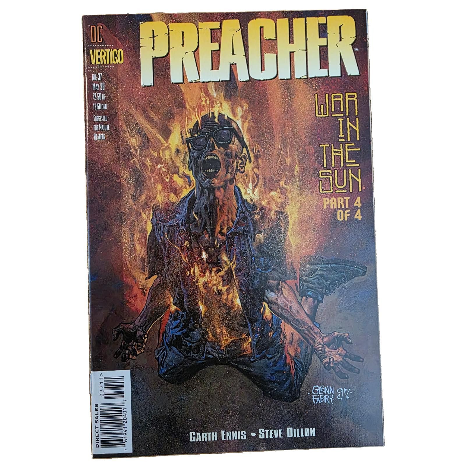DC Comics Preacher #37 (1998) DC Vertigo VF Size ONE SIZE - 1 Thumbnail