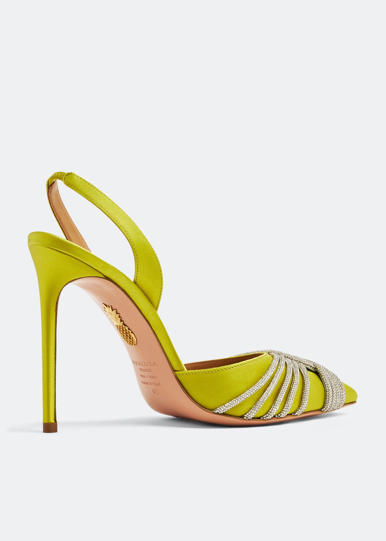 Aquazzura o1srvl11e1024 Heel in Yellow Size US 8 / IT 38 - 4 Thumbnail