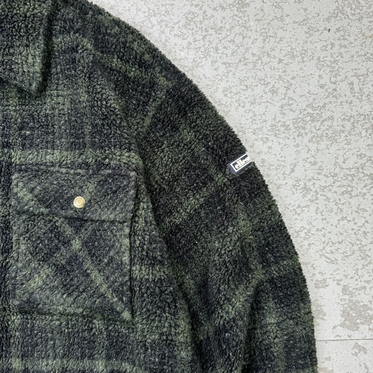 Ellesse × If Six Was Nine Ellesse Shadow Plaid Quilted Lining Fleece Zipper Jacket Size US M / EU 48-50 / 2 - 4 Thumbnail