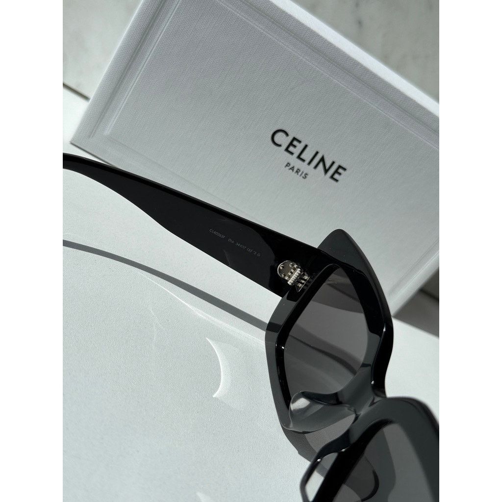 Celine NEW Celine CL40263F 3 Dots Square Sunglasses in Black Size ONE SIZE - 6 Thumbnail