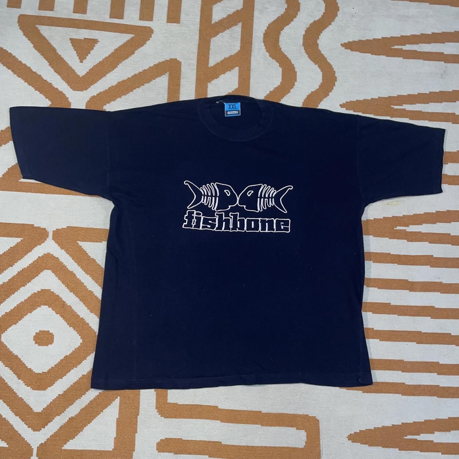 Survival of the Fashionest Fishbone 90s Embroidered T-Shirt XXL Size US XXL / EU 58 / 5 - 1 Thumbnail