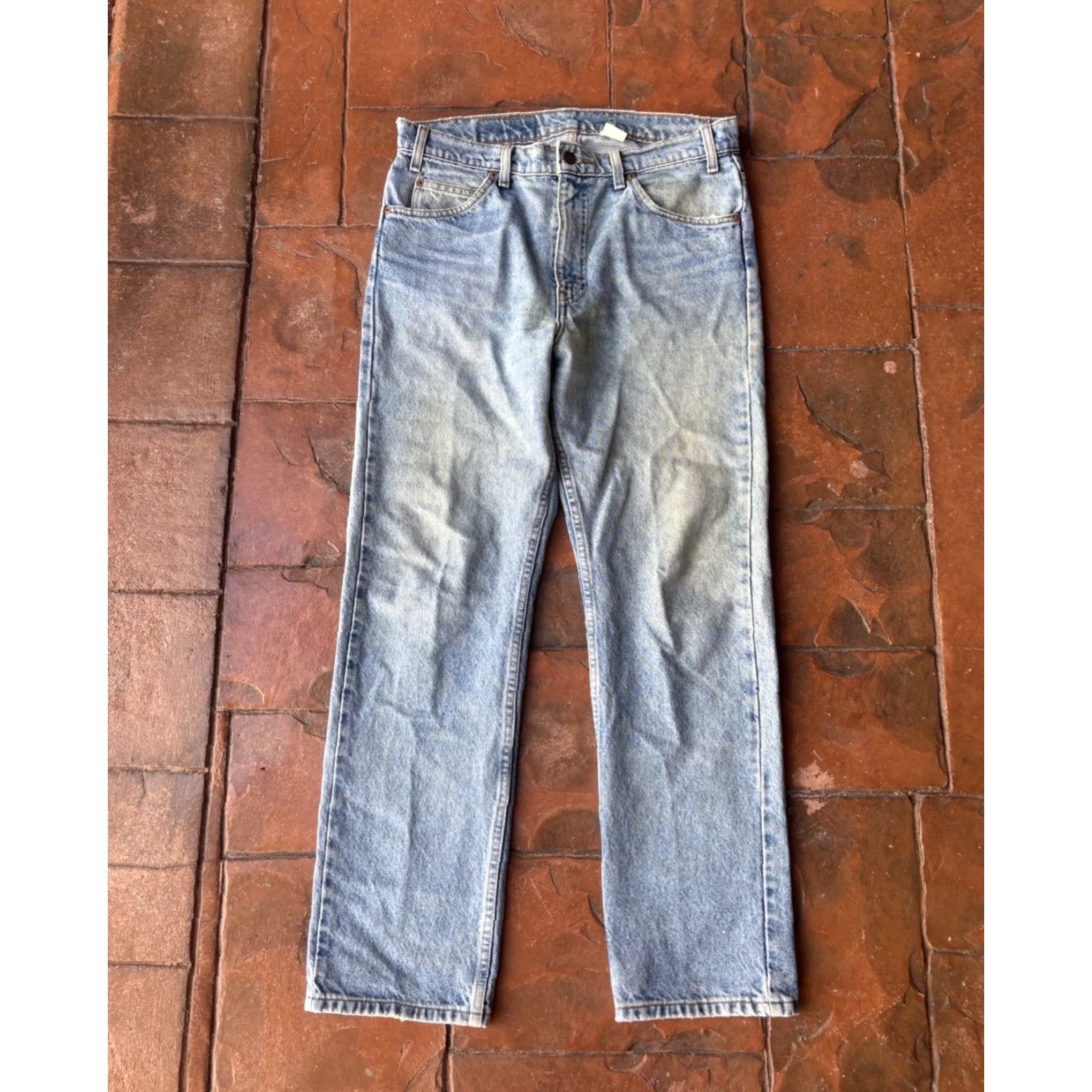 Levi's VINTAGE Levi's 505 Orange Tab Denim Jeans Men’s 34x30 Straight Leg USA Size US 34 / EU 50 - 2 Thumbnail