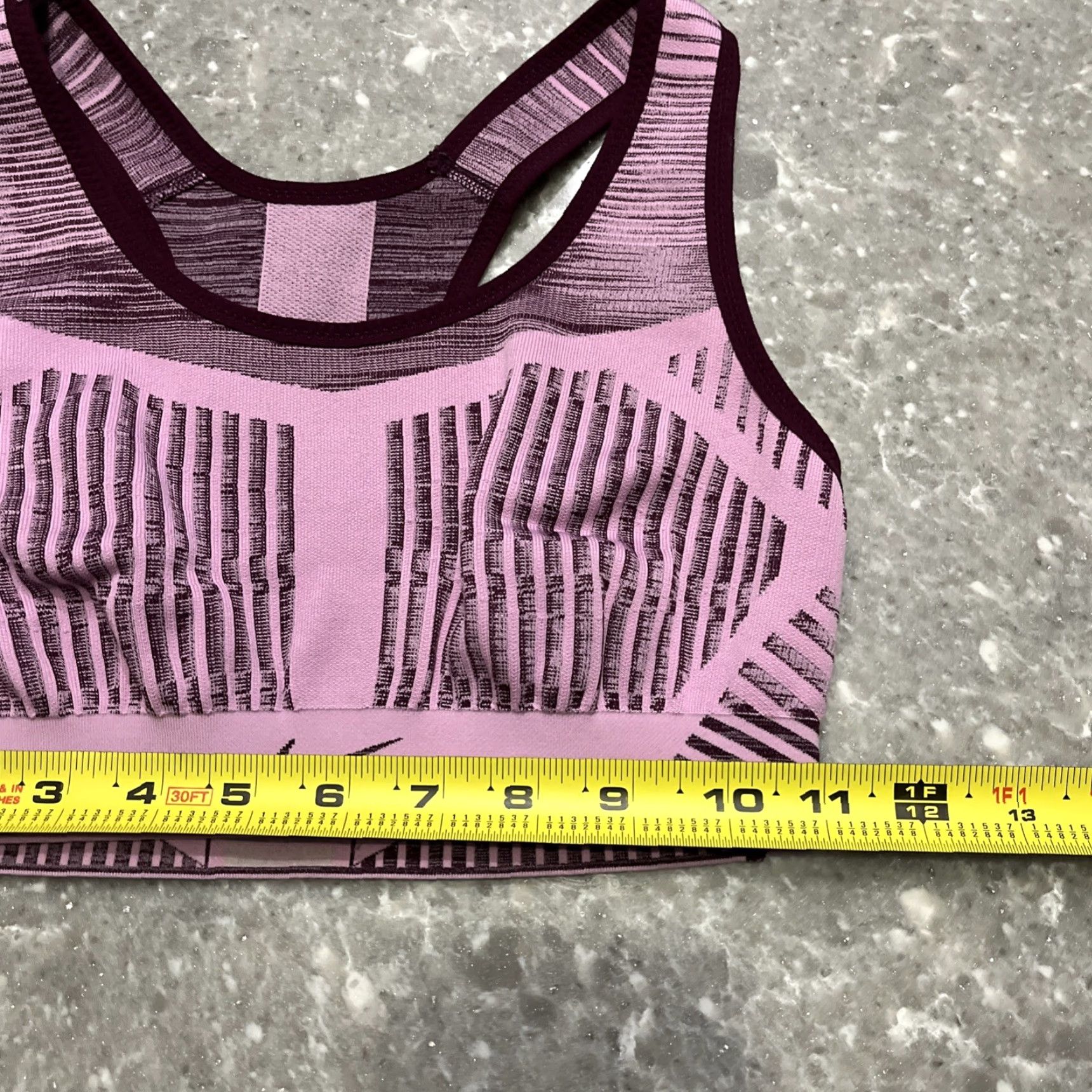 Nike NIKE Breath SPORTS Bra Burgundy XS Womens Sports Bra Dri-FIT High Support Racerback Pullover Wireless Full Coverage Size ONE SIZE - 5 Thumbnail