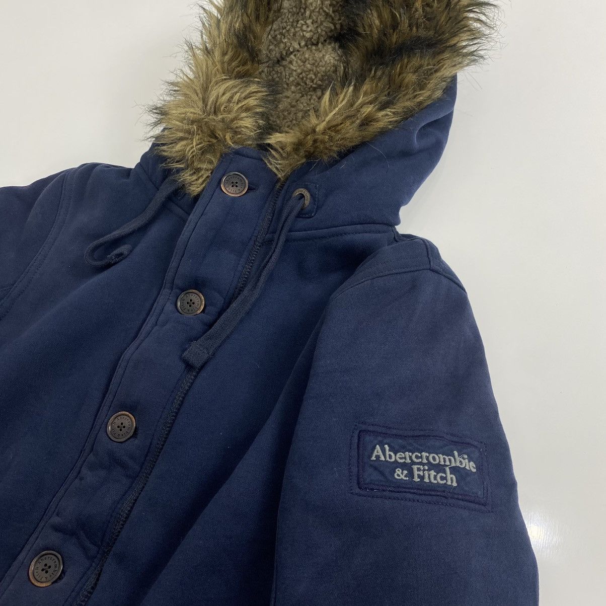 Abercrombie & Fitch Abercrombie & Fitch Sherpa Fur Zipp Hoodie Ifsixwasnine Size US L / EU 52-54 / 3 - 3 Thumbnail