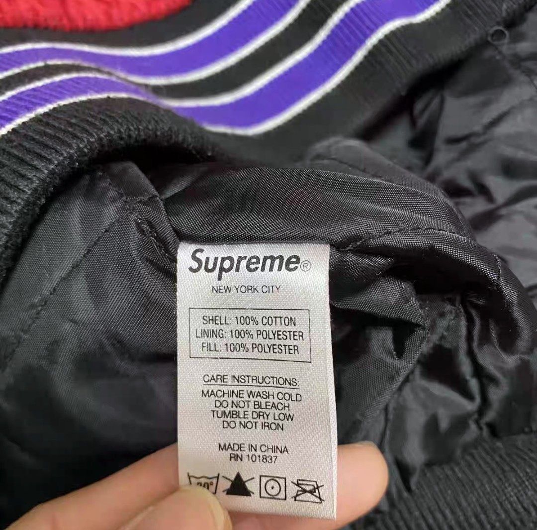 Supreme Supreme Old English Corduroy Varsity Jacket Size US M / EU 48-50 / 2 - 5 Thumbnail
