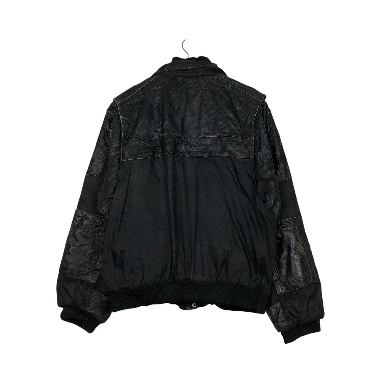 Japanese Brand 📌Vintage Biker Genuine Leather Jacket CKX Issey Miyake Size US M / EU 48-50 / 2 - 9 Thumbnail