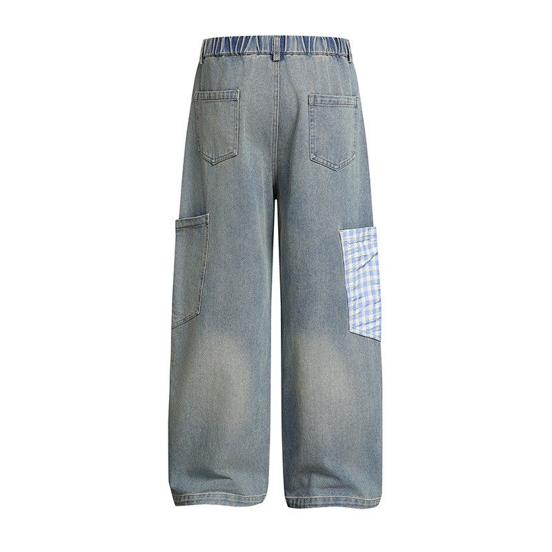 Jean Men's Retro Apple Puppy Embroidered Work Jeans Size US 32 / EU 48 - 2 Thumbnail