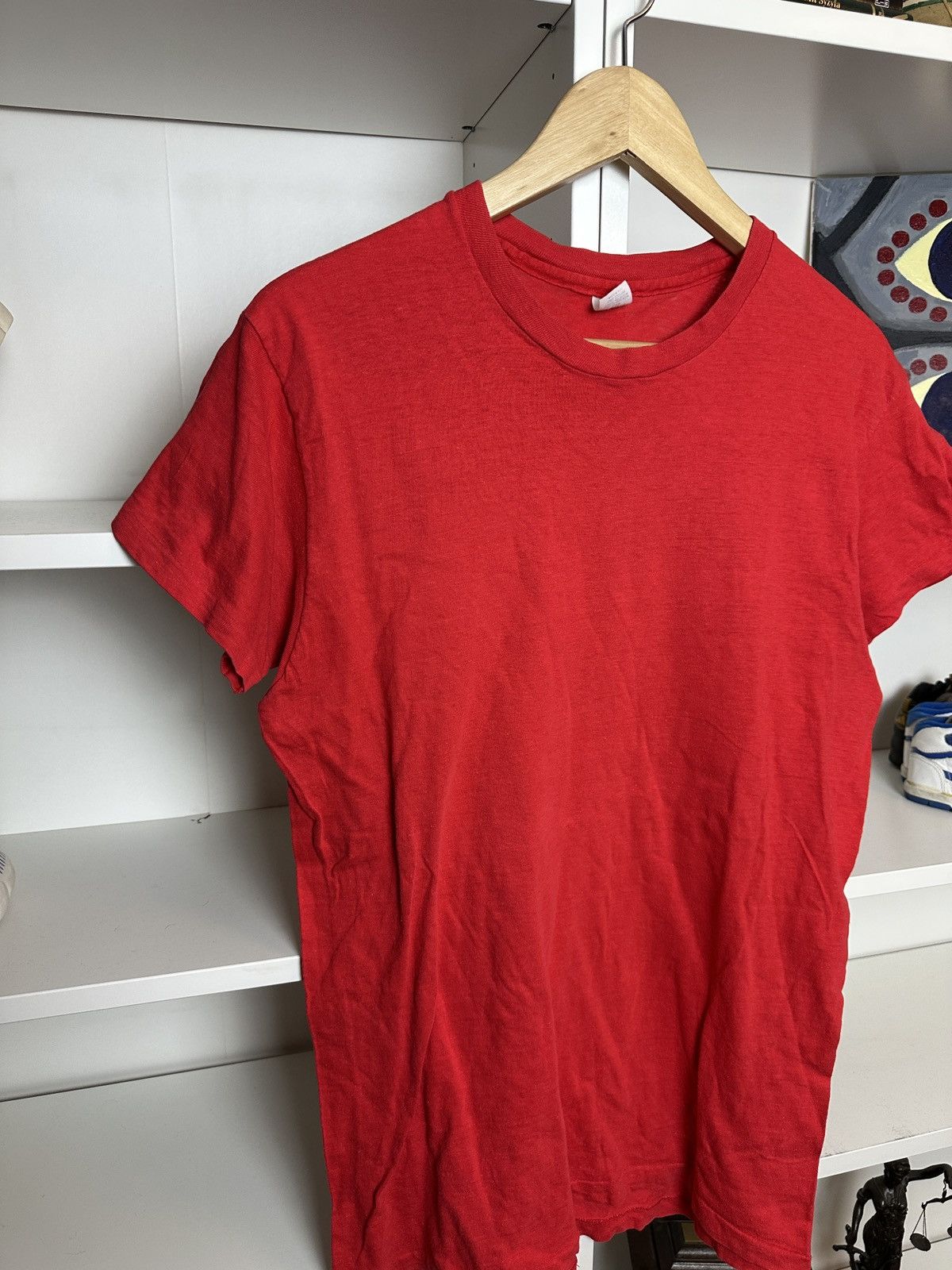 Hanes Vintage hanes 70s/80s basic red tee Size US M / EU 48-50 / 2 - 2 Thumbnail