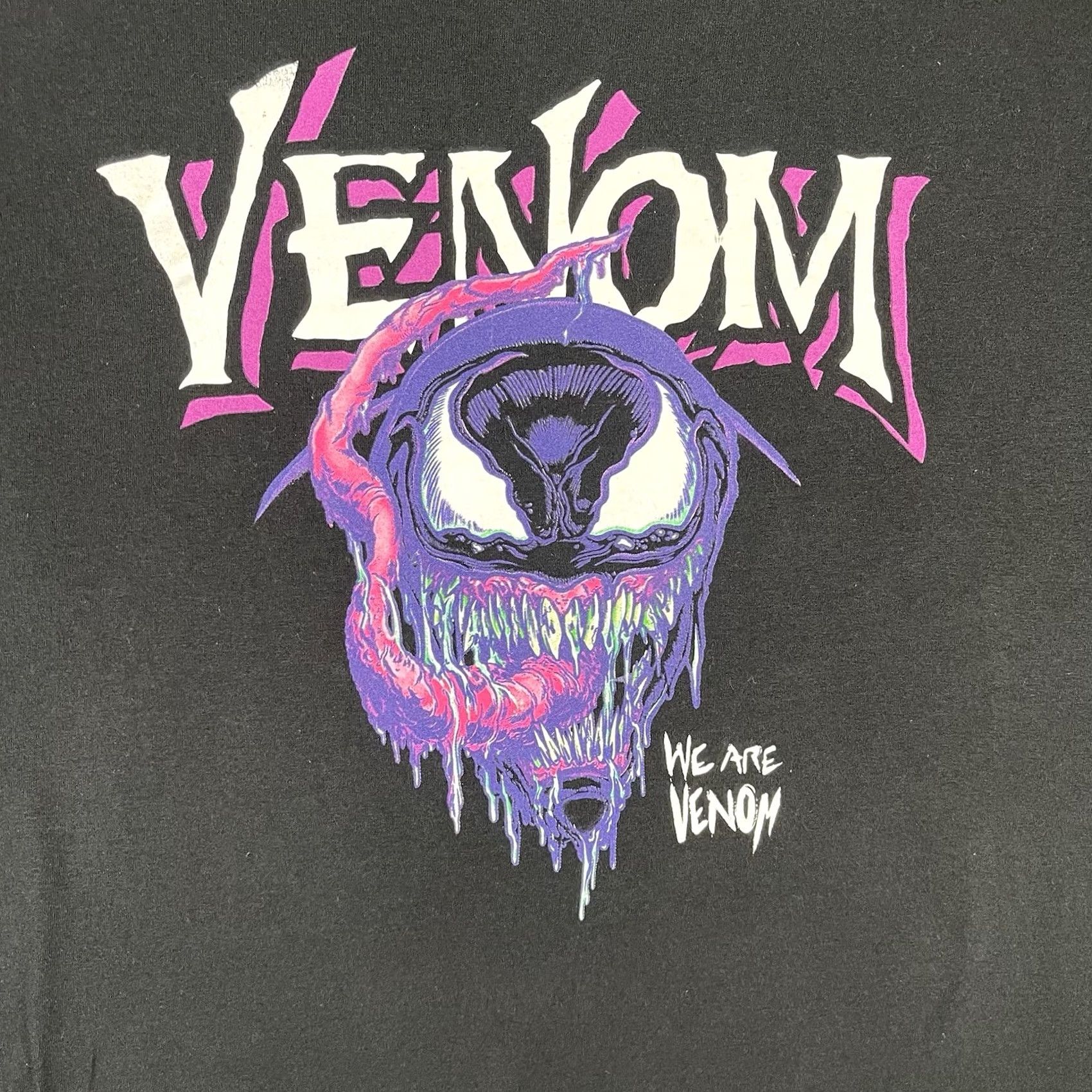 Vintage Venom T-Shirt Men XL Black Pink We Are Venom Marvel Anti Hero Comic Book Tee Size US XL / EU 56 / 4 - 2 Thumbnail