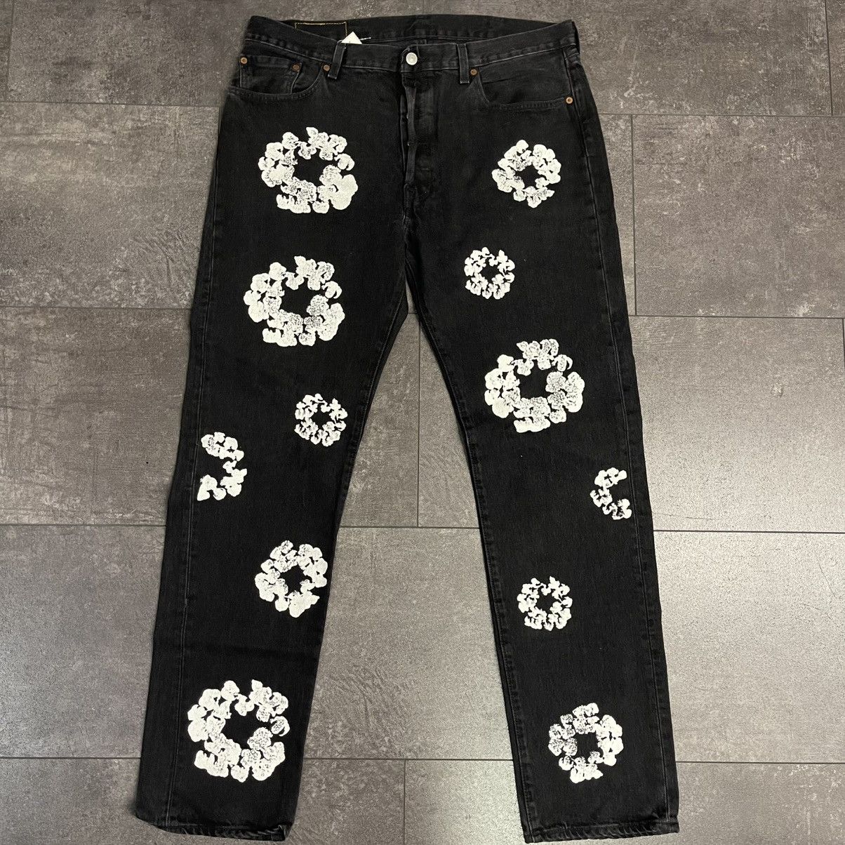Denim Tears x Levis Cotton Wreath Jean Black