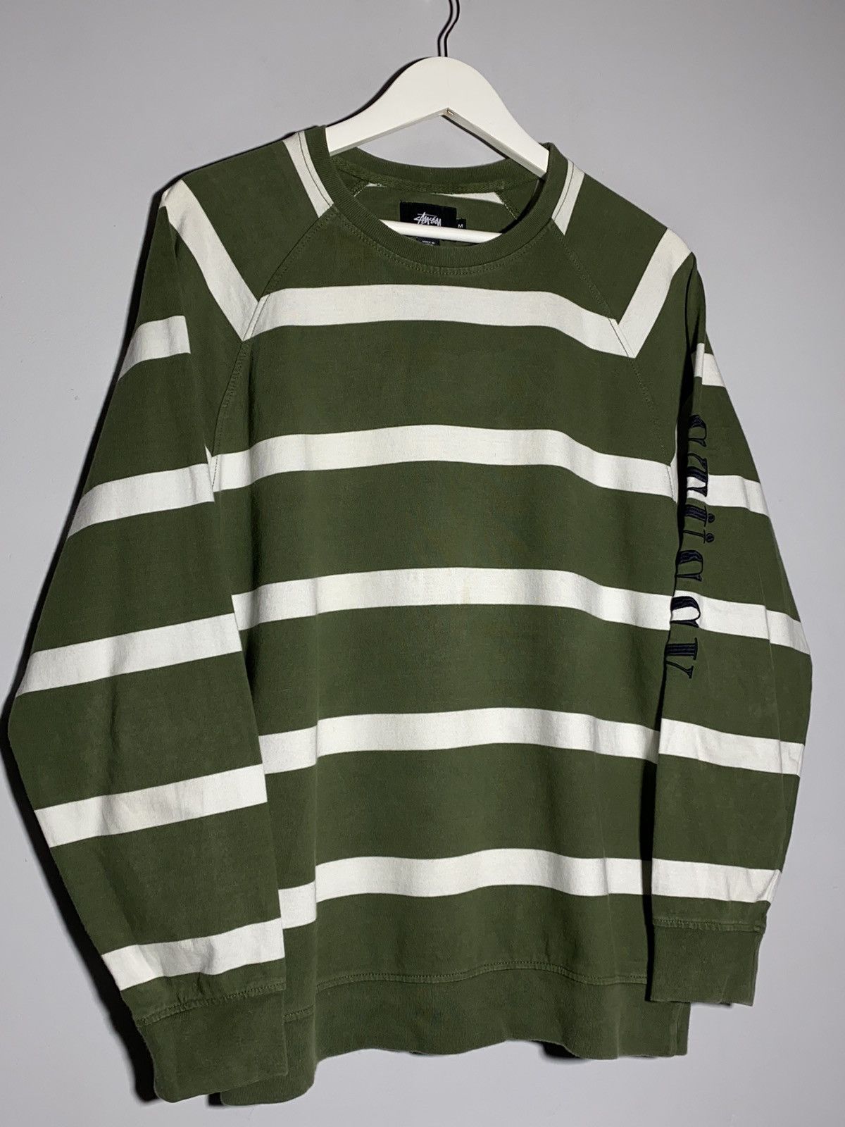 Stussy Stussy Striped Crew Neck Sweatshirt Size US M / EU 48-50 / 2 - 4 Thumbnail